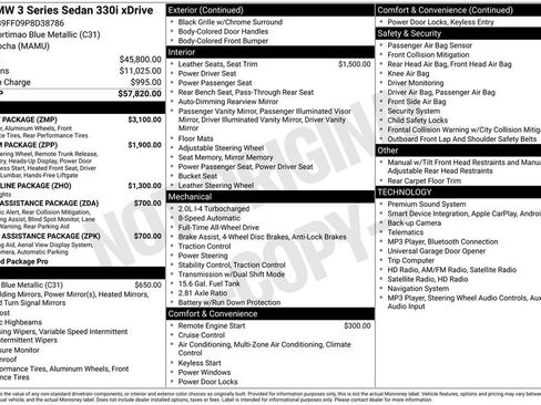 Used 2023 BMW 330i xDrive Sedan w/ M Sport Package AWD/4WD image 32