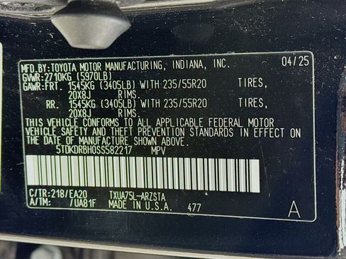 Certified 2025 Toyota Highlander XSE AWD/4WD image 33