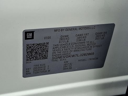 Certified 2020 Chevrolet Traverse LT w/ Driver Confidence II Package AWD/4WD image 27