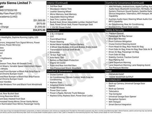 Used 2026 Toyota Sienna Limited FWD image 23