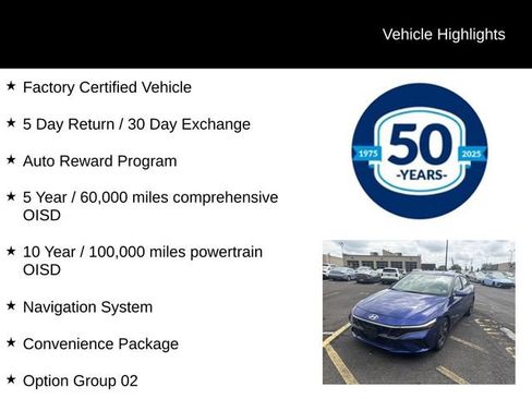 Certified 2024 Hyundai Elantra SEL w/ Convenience Package FWD image 5