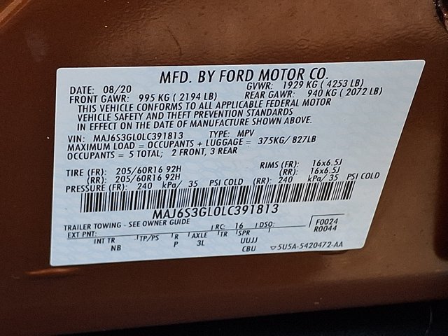 Used 2020 Ford EcoSport SE AWD/4WD image 32