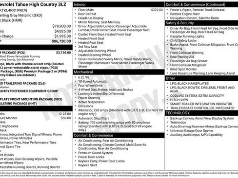 Used 2024 Chevrolet Tahoe High Country w/ Premium Package AWD/4WD image 16