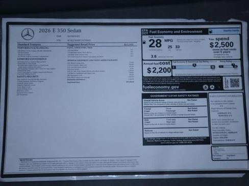 New 2026 Mercedes-Benz E 350 Sedan image 9