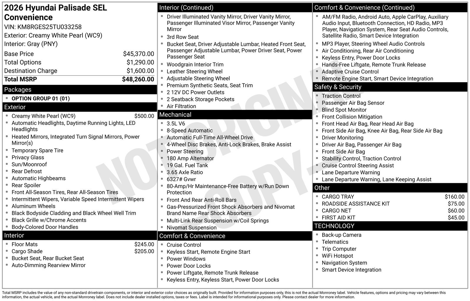 Certified 2026 Hyundai Palisade SEL AWD/4WD image 41