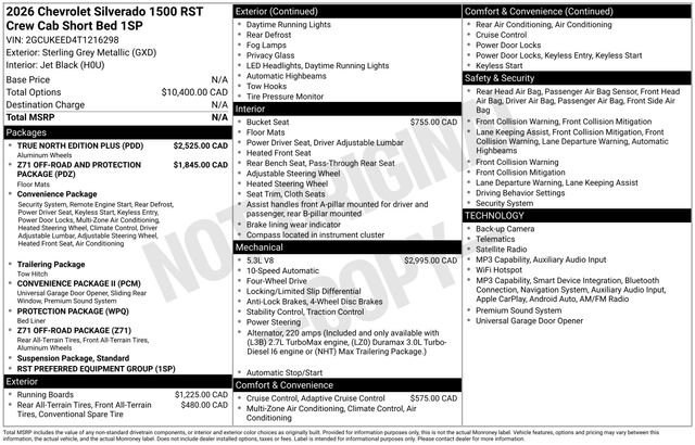 New 2026 Chevrolet Silverado 1500 RST AWD/4WD image 3