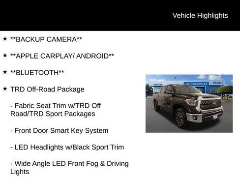 Used 2021 Toyota Tundra SR5 w/ TRD Off-Road Package AWD/4WD image 2