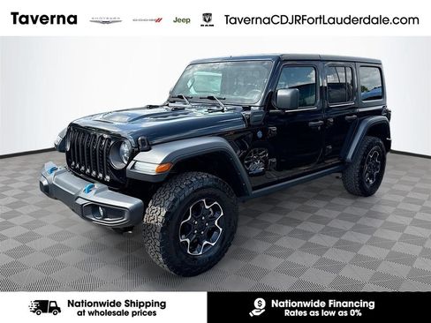 Used 2022 Jeep Wrangler Unlimited Rubicon 4xe w/ Cold Weather Group AWD/4WD image 1