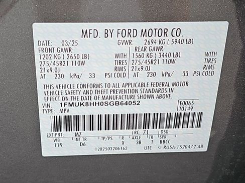 Used 2025 Ford Explorer Platinum w/ LUX Leather Package image 39