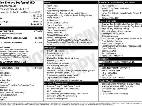 New 2025 Buick Enclave Preferred w/ Power Package image 2