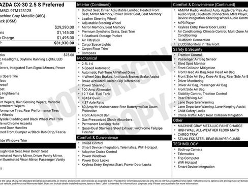New 2026 MAZDA CX-30 AWD 2.5 S image 22