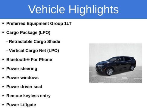 Used 2024 Chevrolet Equinox LT w/ LPO, Cargo Package FWD image 4