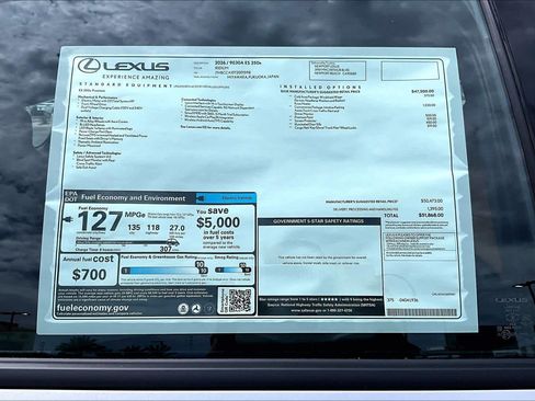 New 2026 Lexus ES 350e FWD image 22