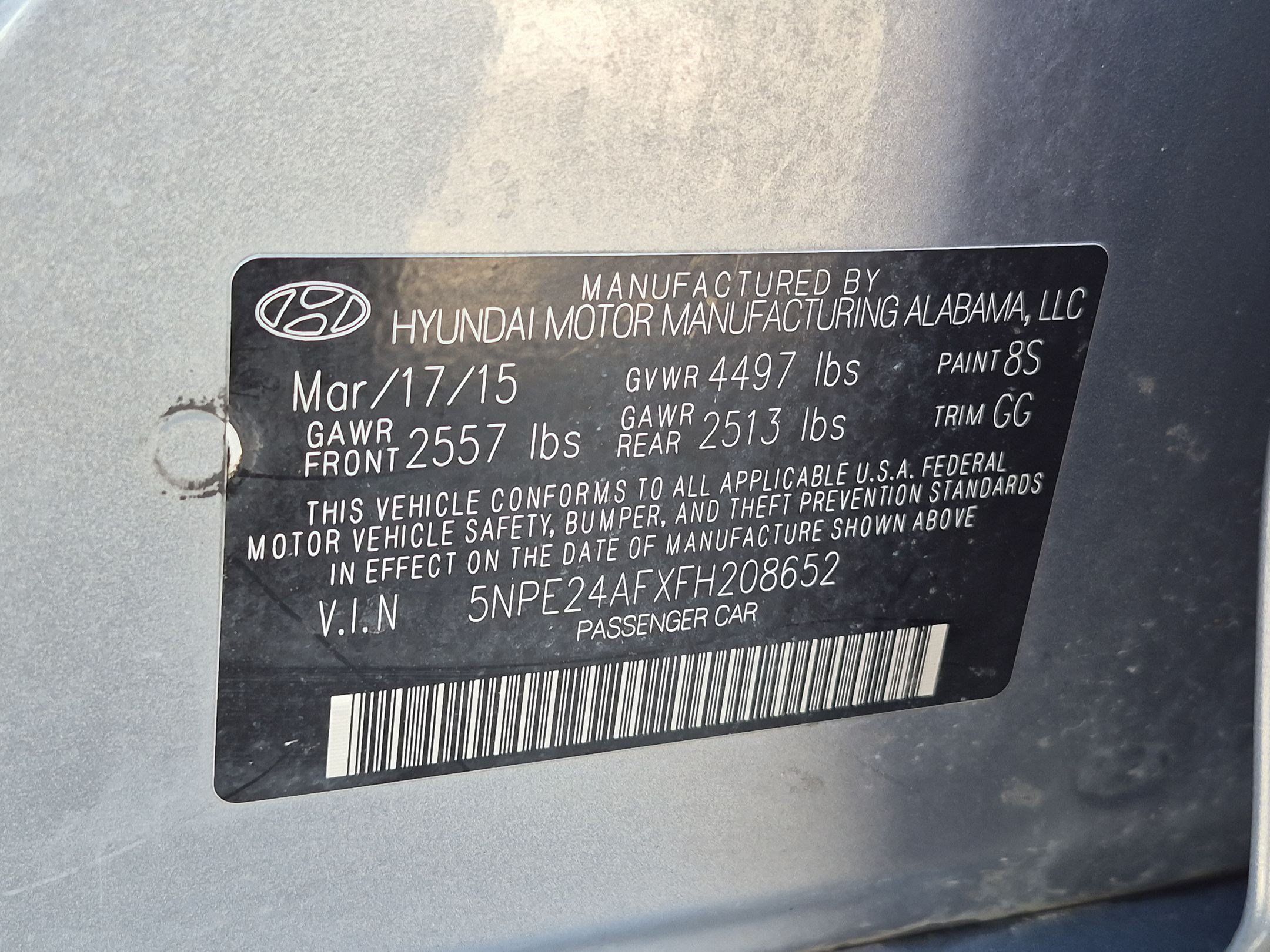 Used 2015 Hyundai Sonata SE w/ Option Group 09 FWD image 32