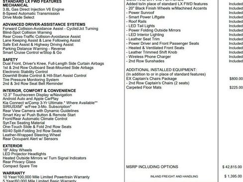 Used 2025 Kia Telluride EX w/ EX Captain's Chair Package image 2