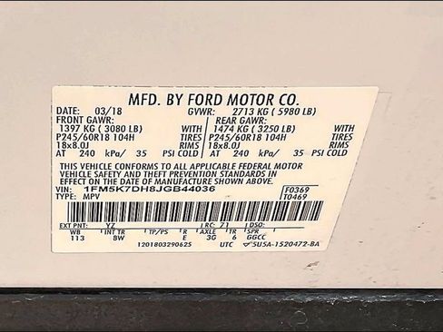 Used 2018 Ford Explorer XLT w/ Equipment Group 201A FWD image 29