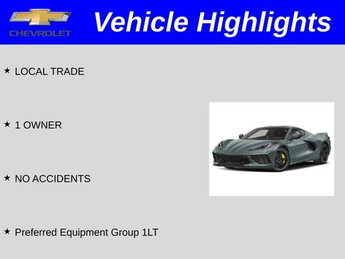 Used 2024 Chevrolet Corvette Stingray Coupe w/ 1LT RWD image 2