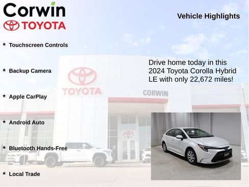 Used 2024 Toyota Corolla LE FWD image 7