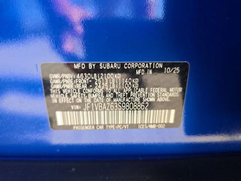 New 2025 Subaru WRX tS AWD/4WD image 27