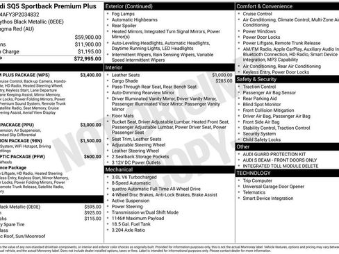 Used 2023 Audi SQ5 Premium Plus w/ Premium Plus Package AWD/4WD image 53
