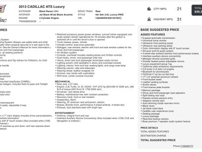 Used 2013 Cadillac ATS Luxury