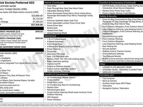 Used 2025 Buick Envista Preferred w/ Convenience I Package image 39