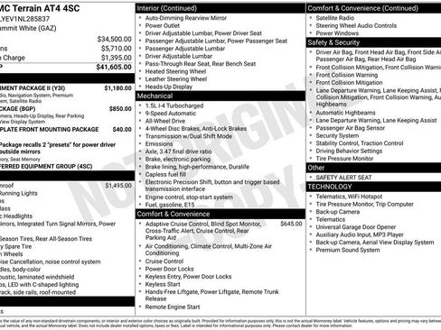 Used 2022 GMC Terrain AT4 w/ Infotainment Package II AWD/4WD image 9