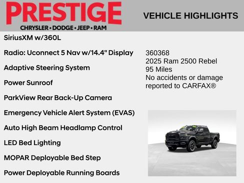 Used 2025 RAM 2500 Rebel w/ Rebel Level 2 Equipment Group AWD/4WD image 4