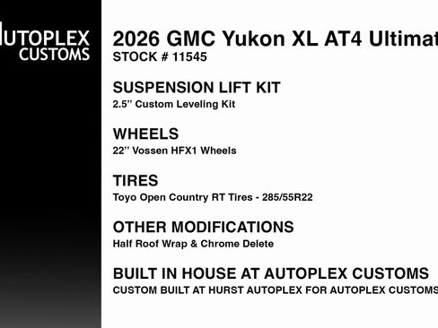 Used 2026 GMC Yukon XL AT4 Ultimate image 2
