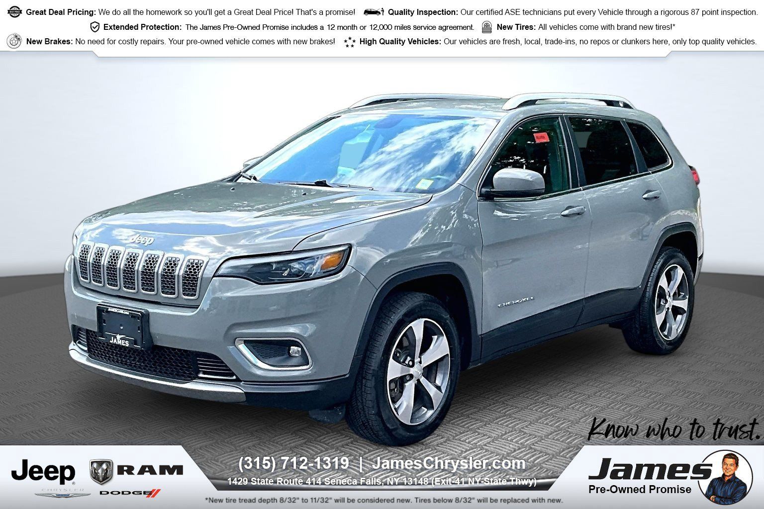 Used 2020 Jeep Cherokee Limited AWD/4WD image 1