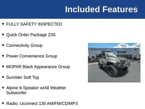 Used 2015 Jeep Wrangler Sport w/ Quick Order Package 23S AWD/4WD image 5