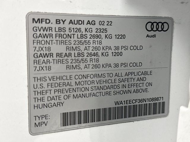 Used 2022 Audi Q3 2.0T Premium Plus w/ Premium Plus Package AWD/4WD image 12