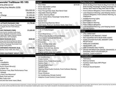 Used 2023 Chevrolet TrailBlazer RS w/ Sun and Liftgate Package