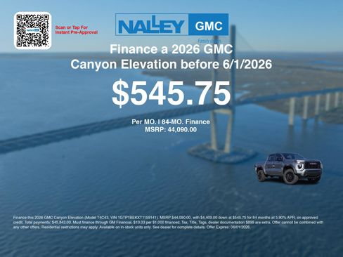 New 2026 GMC Canyon Elevation w/ Convenience Package RWD image 7