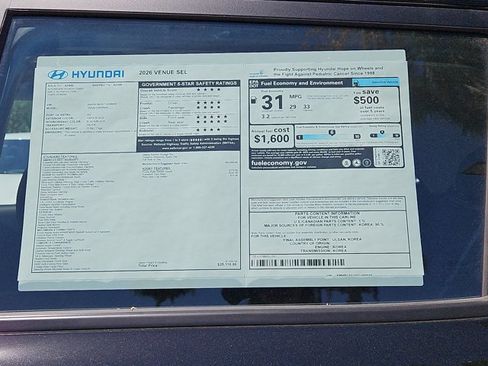 New 2026 Hyundai Venue SEL FWD image 17