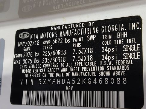 Used 2019 Kia Sorento EX w/ EX Touring Package image 33