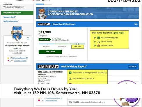 Used 2018 Audi A4 2.0T Premium w/ Convenience Package image 12