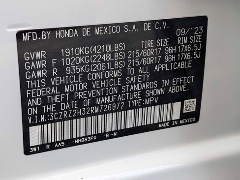 Certified 2024 Honda HR-V LX image 30
