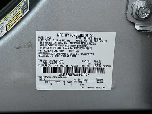 Used 2021 Ford EcoSport SE FWD image 32