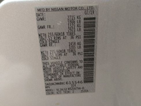 Used 2019 Nissan Pathfinder SL FWD image 33