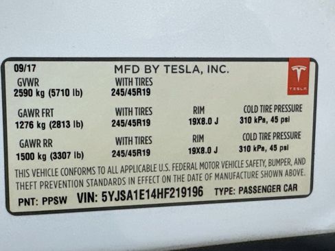 Used 2017 Tesla Model S 75 RWD image 24