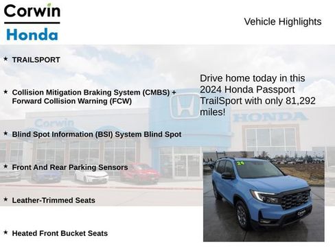 Used 2024 Honda Passport TrailSport image 6