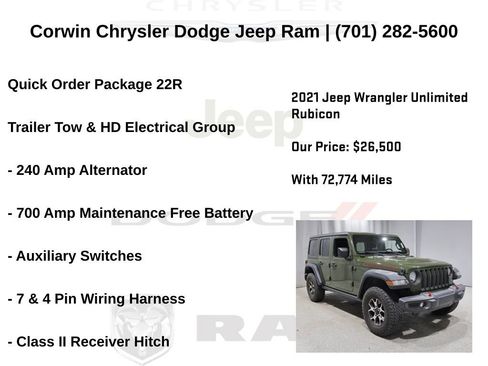 Used 2021 Jeep Wrangler Unlimited Rubicon AWD/4WD image 6
