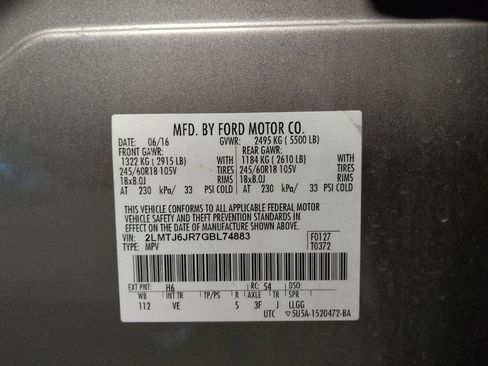 Used 2016 Lincoln MKX Premiere image 33