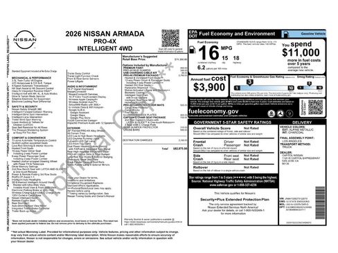 New 2026 Nissan Armada PRO-4X image 38