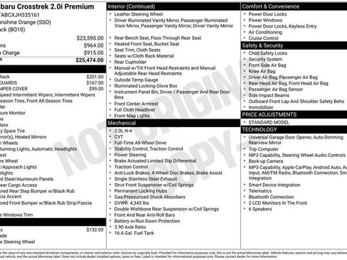 Used 2018 Subaru Crosstrek 2.0i Premium image 11