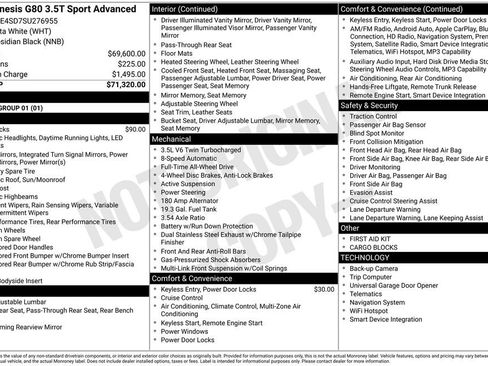 Used 2025 Genesis G80 3.5T Sport image 5