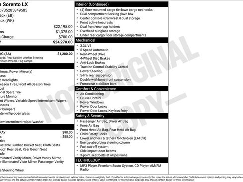 Used 2008 Kia Sorento 2WD w/ Sport Pkg image 35