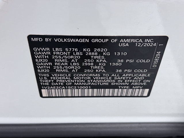 Certified 2025 Volkswagen Atlas Cross Sport SEL R-Line AWD/4WD image 30