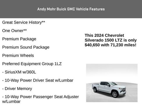 Used 2024 Chevrolet Silverado 1500 LTZ w/ LTZ Convenience Package II AWD/4WD image 8